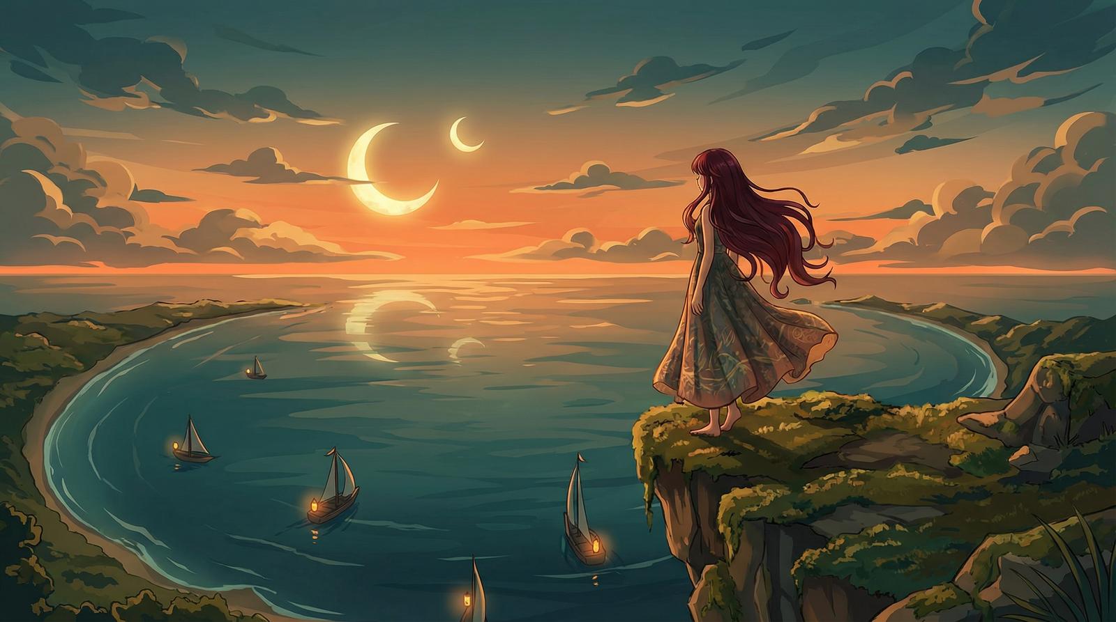 黑丝原创动漫短片-月湾少女